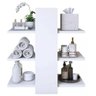 Gabinete De Banheiro Armário Para Pia De Coluna Branco AJL STORE Gabinete de Banheiro Armário Nichos - 1