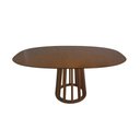 Ver imagem 3 de Mesa de Jantar Orgânica Beatriz com Base Cone Palito em Madeira 1,80x1,10 Nogueira