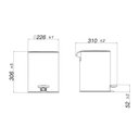 Ver imagem 3 de Lixeira Deca Suprema 1005.Red.5.Inx com Pedal 5L Redonda Inox