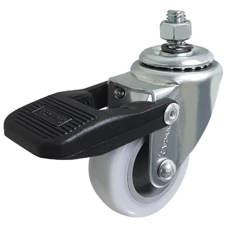Rodízio Giratório com Base 60 Kilos Grro 210 Np - 107447 - Rod-car