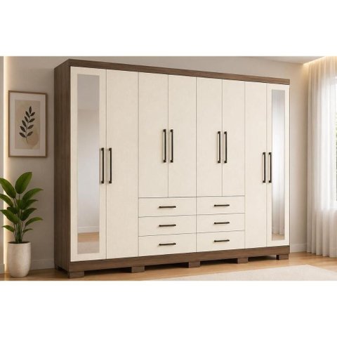 Guarda Roupa 8 Portas 2ESP 6g Pé Master S. Andirá Are