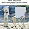 Cadeira Praia Camping Bolso Lateral 70cm Banqueta Pesca Assento Dobravel Branca Bolsa Transporte - 5