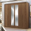 Ver imagem 4 de Kit Guarda Roupa 6 Portas e Cômoda Cotia Jatoba