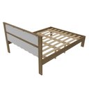 Ver imagem 5 de Cama de Casal para Colchão 138 X 188 Cm Multimóveis Cr35009 Amendoa/branca