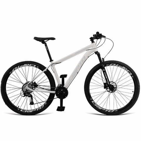 Bicicleta Aro 29 Cripto 21 Marchas Freios Disco C- Suspensão - Branco-prata - 15" Branco-prata