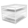 Gaveteiro Acrílico Organizador de Papéis A4 com 6 Gavetas Centauri Acrílicos Gav-p06-a4 - 1