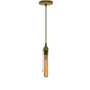 Ver imagem 1 de Luminária Pendente Cozinha Slim Vintage Corrente C/lamp Carb Cor:bronze;lâmpada:t30-185-220v