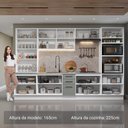 Ver imagem 5 de Armário de Cozinha Completa 340cm Branco/cinza Agata Madesa 01 Branco/cinza