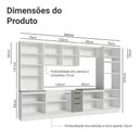 Ver imagem 4 de Armário de Cozinha Completa 340cm Branco/cinza Agata Madesa 01 Branco/cinza