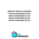 Ver imagem 2 de Jogo 4 Chaves Combinada Tramontina 20 a 23 mm Aço Cromado