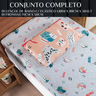 Jogo Lençol Infantil Solteiro Bouti 2 Peças 200 Fios Estampado Toque Seda:gatinha - 6