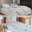 Ver imagem 4 de Jogo Lençol Infantil Solteiro Bouti 2 Peças 200 Fios Estampado Toque Seda:gatinha