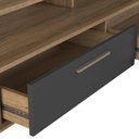Ver imagem 4 de Rack Tv 75 Pol 200cm com Led 1 Porta Sira Mel/grafite A05 - Mpozenato