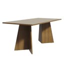 Ver imagem 1 de Mesa de Jantar Retangular com Tampo de Madeira Rustic-crema 5388 Madesa Rustic-crema