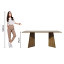 Ver imagem 7 de Mesa de Jantar Retangular com Tampo de Madeira Rustic-crema 5388 Madesa Rustic-crema