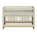 Ver mais imagens de Quarto de Bebê 2 Pçs Berço e Cômoda Grande Coleção Cubo - Areaia/plátano