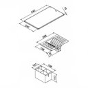 Ver imagem 3 de Cuba Dupla Docol Bistrô 60x40 90021127016 com Canal Equipado Inox Escovado Inox Escovado 90021127016