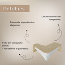 Ver imagem 6 de Mesa Tamburato Diretor Ii Ld - Carvalho/branco 6209