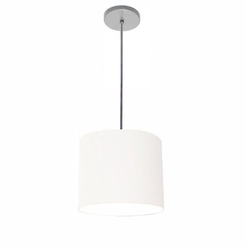 Lustre Luminária Pendente Vivare Free Lux Pe-4105cz Cúpula em Tecido 20x22cm