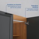 Ver imagem 6 de Balcão 2 Portas 3 Gavetas 120cm sem Tampo Soho CabeCasa MadeiraOriginals Freijó/Grafite