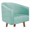 Ver imagem 5 de Poltrona Decorativa Sala de Estar Recepção Luiza Pés Palito Suede - Doce Sonho Móveis POLTRONAS POLT