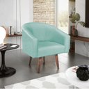 Ver imagem 1 de Poltrona Decorativa Sala de Estar Recepção Luiza Pés Palito Suede - Doce Sonho Móveis POLTRONAS POLT