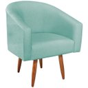 Ver imagem 6 de Poltrona Decorativa Sala de Estar Recepção Luiza Pés Palito Suede - Doce Sonho Móveis POLTRONAS POLT