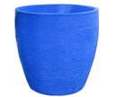 Ver imagem 1 de Vaso Planta 50x50 Oval Moderno Polietileno - AZUL ARARA 009