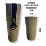 Jogo De Copo Plástico Super Resistente Cinza 750ml 4 Pcs São Bernardo Cinza Concreto - 3