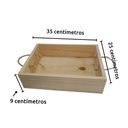 Ver imagem 3 de Bandeja Cesta Caixa Quadrada com Alça de Sisal - Café da Manhã Dia das Mães 25x9x35