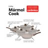 Frigideira de Alumínio Ceramica Antiaderente 26Cm Fundo Triplo Indução Mimo Style Linha Mármol Cook - 9
