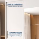 Ver imagem 6 de Guarda-Roupa 2 Portas com Espelho Araçá CabeCasa MadeiraOriginals Branco