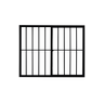Vitrô 2 Folhas de Correr Aluminio Preto com Grade 1,00x1,00 - 3