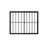 Vitrô 2 Folhas de Correr Aluminio Preto com Grade 1,00x1,00 - 1