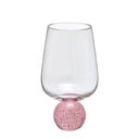 Ver imagem 2 de Kit 06 Taças de Vidro Base Esfera Rosa 440ml 15,5cm 17155-Pl