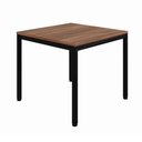 Ver imagem 2 de Mesa Cozinha e Refeitório 90cm x 90cm Pés Metal com 4 Cadeiras de Jantar Dalla Costa 100% MDF Casa