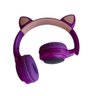 FONE OUVIDO BLUETOOTH WIRELESS ORELHA GATO LED MIC P2 SD LC-856 VIOLETA - 5
