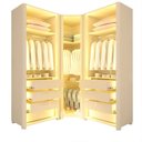 Ver imagem 5 de Guarda-Roupa Modulado Reflecta 5 Portas 240cm x 180,6cm Mod 018 100% MDF Innova Bege/Off White