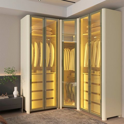 Guarda-roupa Modulado Reflecta 5 Portas 240cm X 180,6cm Mod 018 100% Mdf Innova