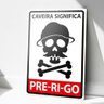 Placa Decorativa Seu Madruga Caveira Significa Prerigo-30X45Cm - 1