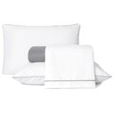 Ver imagem 1 de Jogo de Lençol Casal Padrão Linea Percal 200 Fios 4 Peças - Cinza