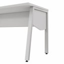 Ver imagem 7 de Plataforma de Trabalho Individual 120cm Industrial Tampo Chanfrado com Caixa de Tomadas Executive Cinza