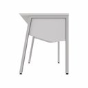 Ver imagem 6 de Plataforma de Trabalho Individual 120cm Industrial Tampo Chanfrado com Caixa de Tomadas Executive Cinza