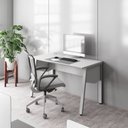 Ver imagem 2 de Plataforma de Trabalho Individual 120cm Industrial Tampo Chanfrado com Caixa de Tomadas Executive Cinza