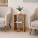 Ver imagem 1 de Mesa Revisteiro de Chão Sala Consultório e Recepção MDF (Freijó)
