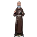 Ver imagem 1 de Imagem de São Padre Pio de Borracha Inquebrável - 38 cm
