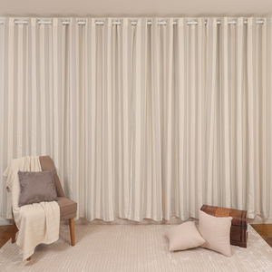 Cortina Cinza para Quarto ou Sala para Varão Bari 3,00 X 2,50 Bene Tu
