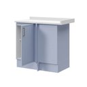 Ver imagem 6 de Balcão Canto Reto 1 Porta com Tampo Marselha CabeCasa MadeiraOriginals Azul/Sereno