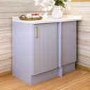 Ver imagem 1 de Balcão Canto Reto 1 Porta com Tampo Marselha Cabecasa Madeiraoriginals