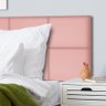 Cabeceira Painel para Cama Box Casal Queen Tecido Veludo - Rosa - 5